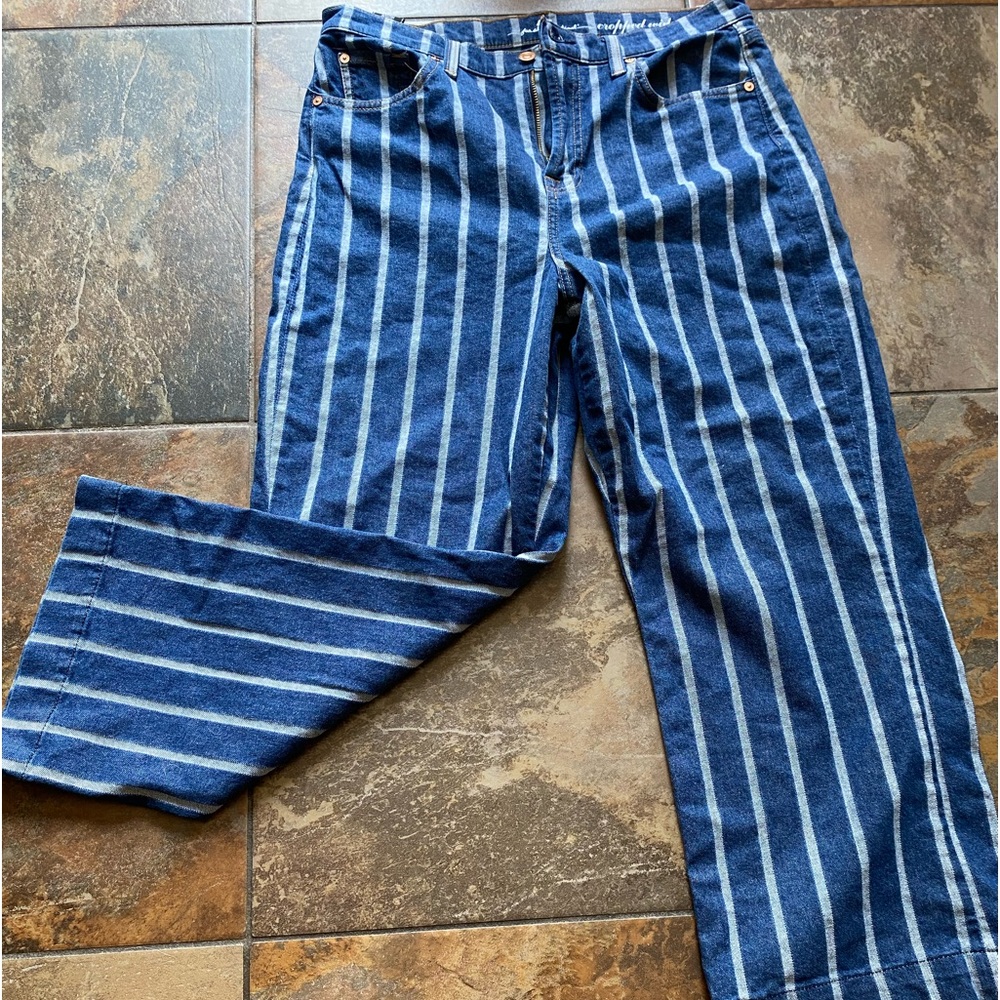 7 For All Mankind Cropped Wide Leg Premium Jeans